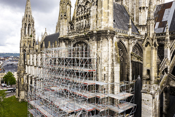 Le chantier de restauration de l'Abbatiale Saint-Ouen de Rouen